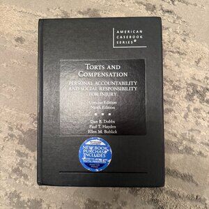 Torts and Compensation Personal Accountability 9th Edition
